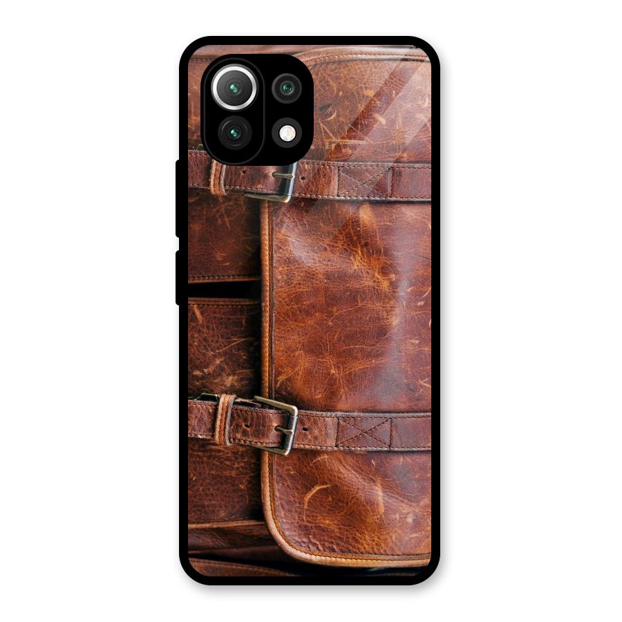 Bag Design (Printed) Glass Back Case for Mi 11 Lite