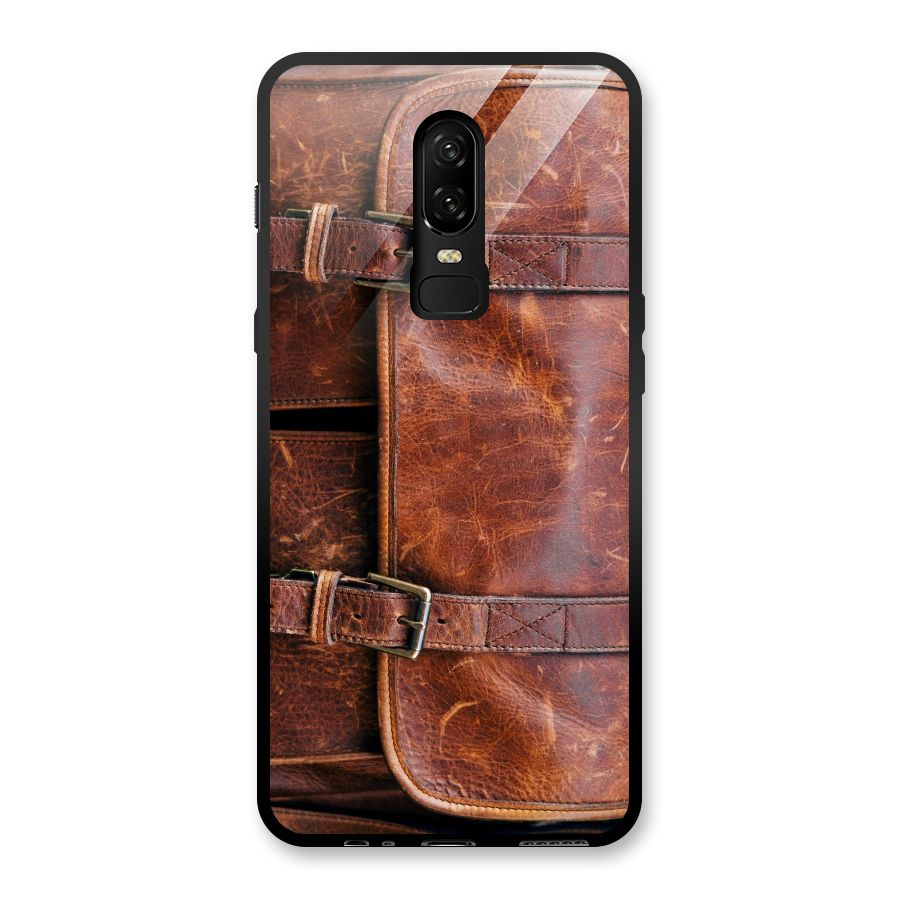 Bag Design (Printed) Glass Back Case for OnePlus 6