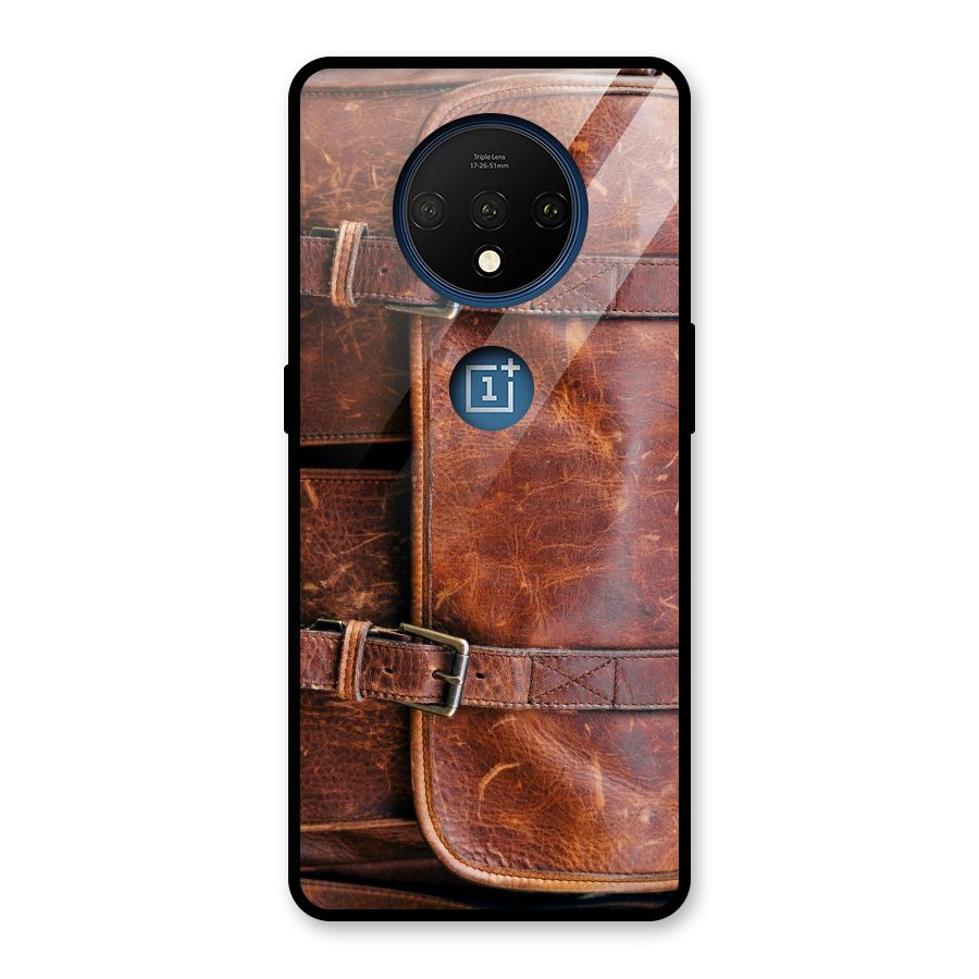 Bag Design (Printed) Glass Back Case for OnePlus 7T
