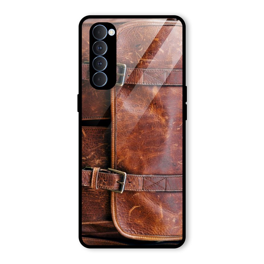 Bag Design (Printed) Glass Back Case for Oppo Reno4 Pro