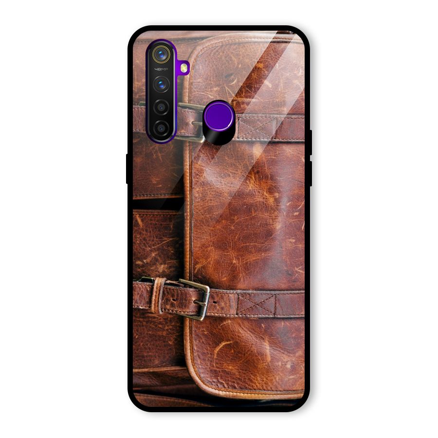Bag Design (Printed) Glass Back Case for Realme 5 Pro
