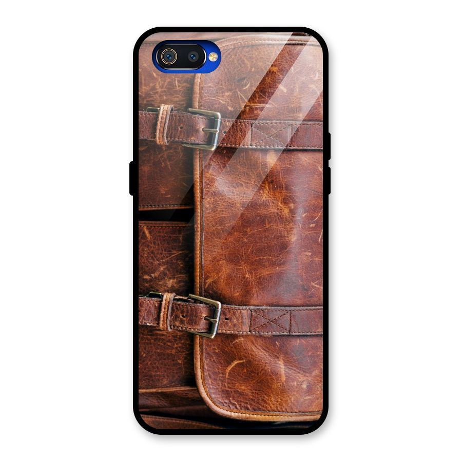 Bag Design (Printed) Glass Back Case for Realme C2