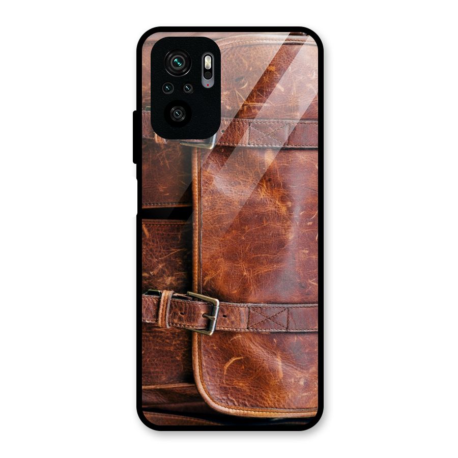 Bag Design (Printed) Glass Back Case for Redmi Note 10S