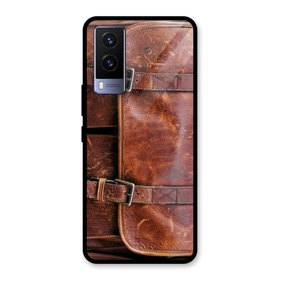 Bag Design (Printed) Glass Back Case for Vivo V21e 5G