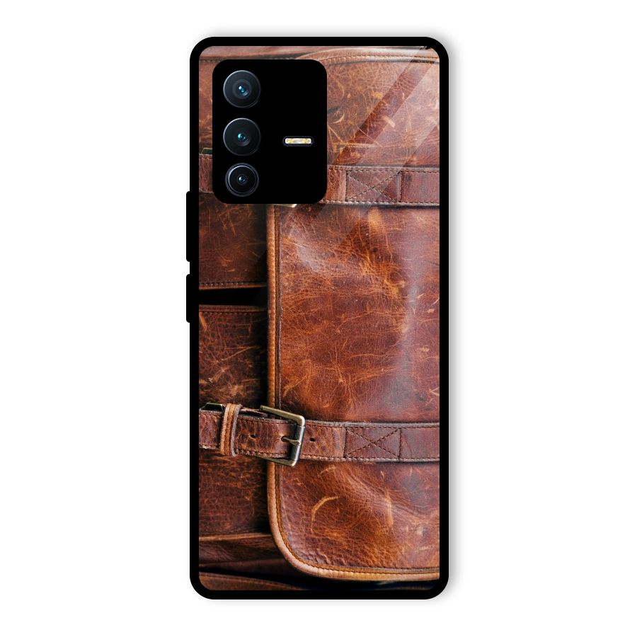Bag Design (Printed) Glass Back Case for Vivo V23 Pro