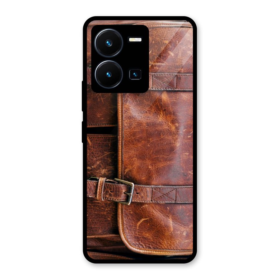 Bag Design (Printed) Glass Back Case for Vivo Y35