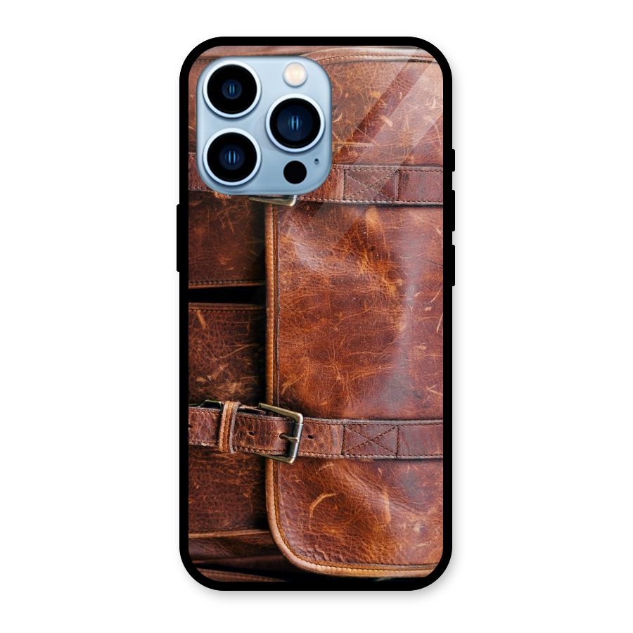 Bag Design (Printed) Glass Back Case for iPhone 13 Pro