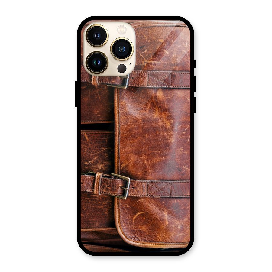 Bag Design (Printed) Glass Back Case for iPhone 13 Pro Max