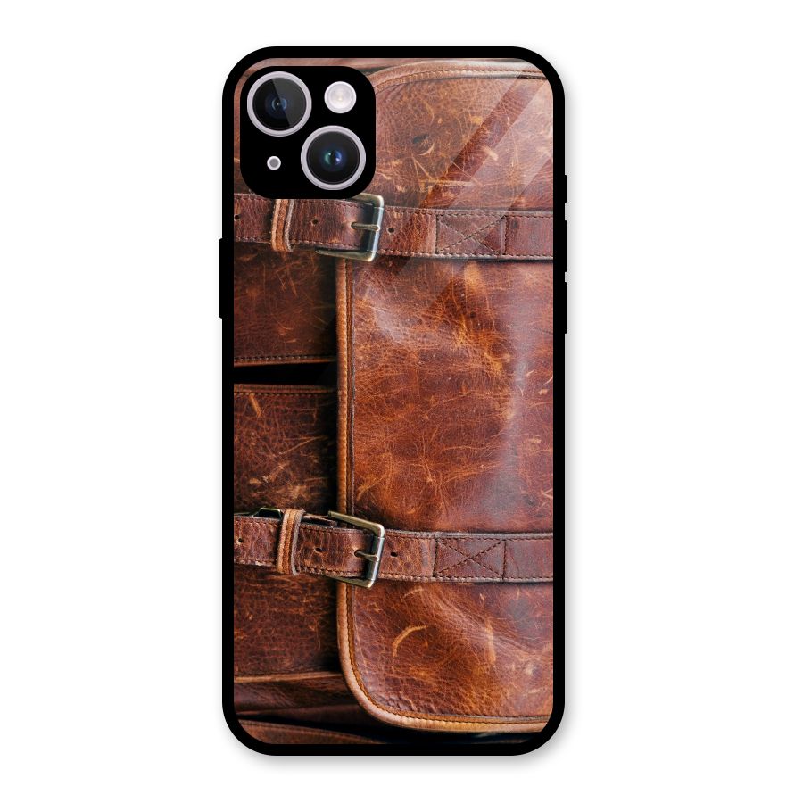 Bag Design (Printed) Glass Back Case for iPhone 14 Plus