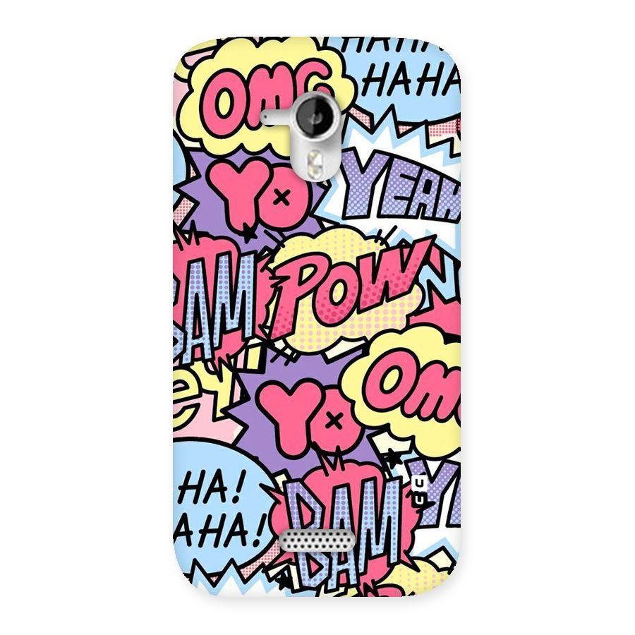 Bam Omg Back Case for Micromax Canvas HD A116