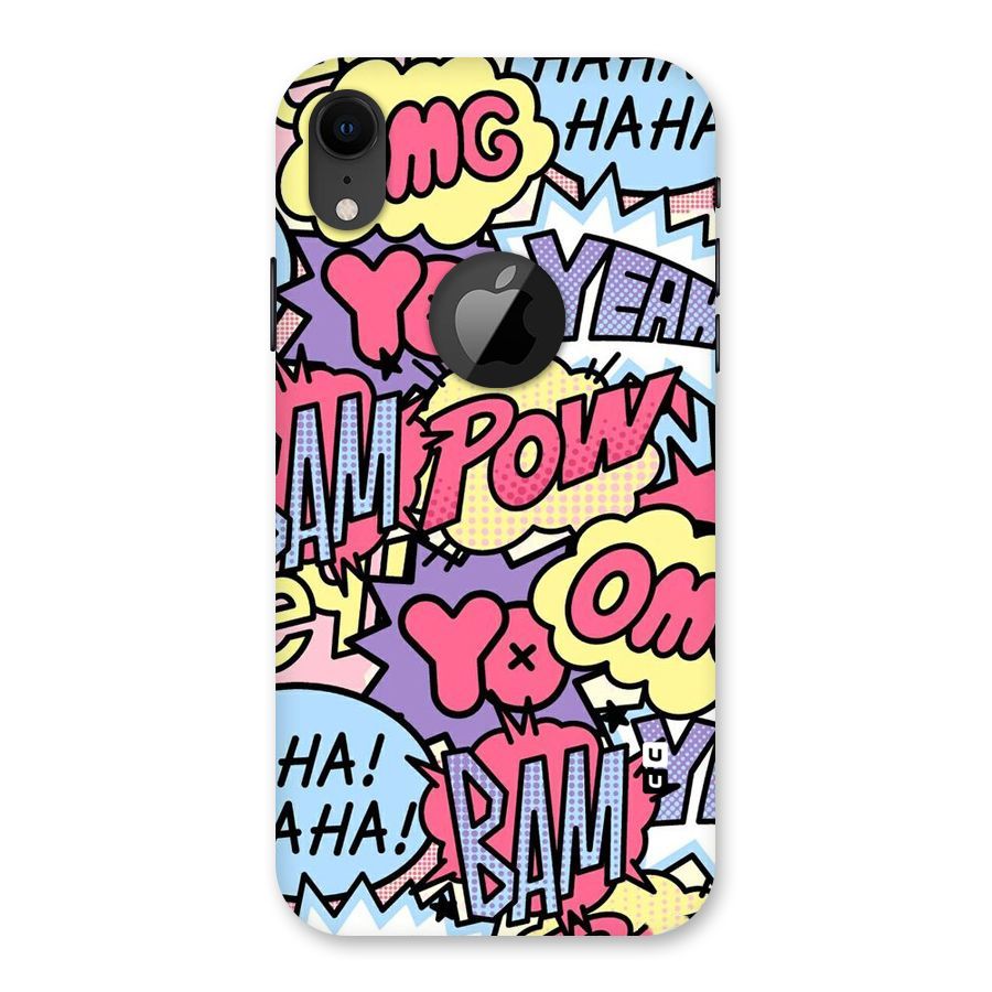 Bam Omg Back Case for iPhone XR Logo Cut