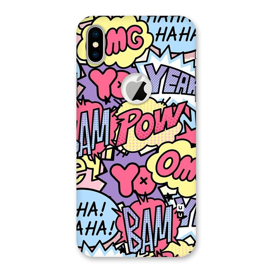 Bam Omg Back Case for iPhone X Logo Cut