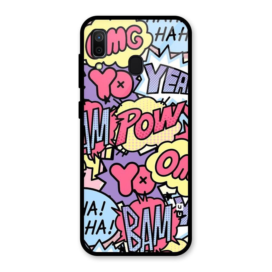 Bam Omg Glass Back Case for Galaxy A30