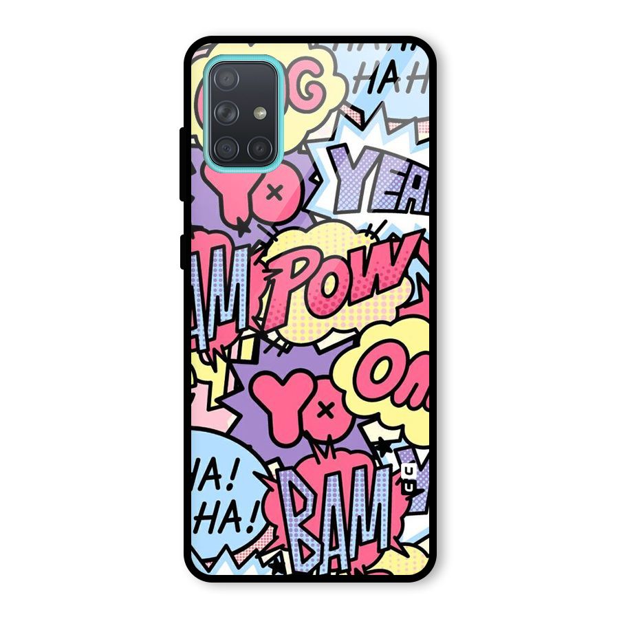Bam Omg Glass Back Case for Galaxy A71
