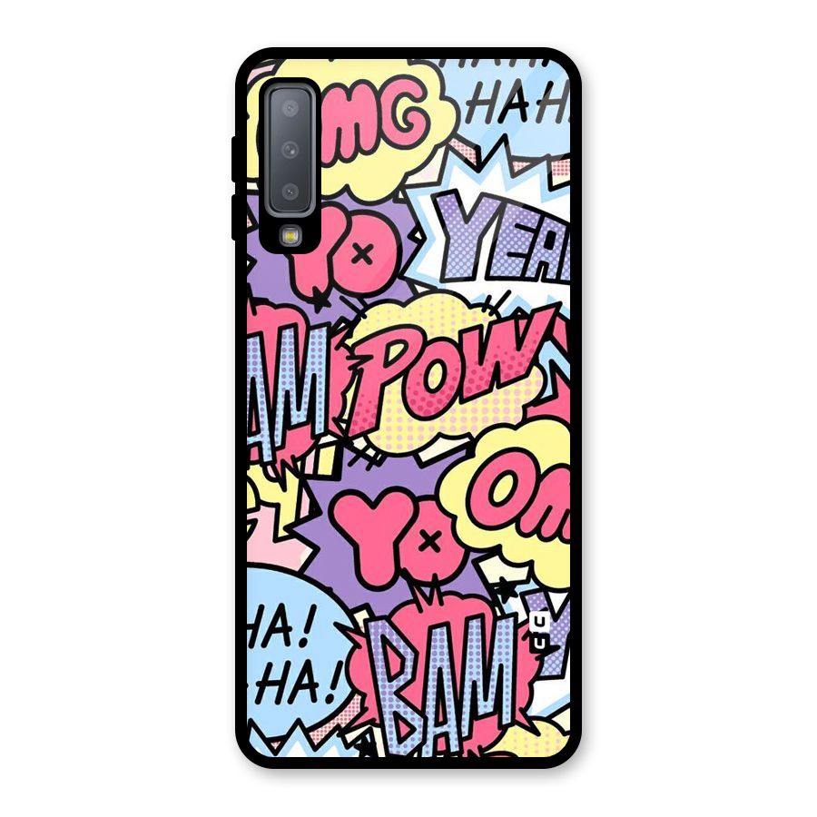Bam Omg Glass Back Case for Galaxy A7 (2018)