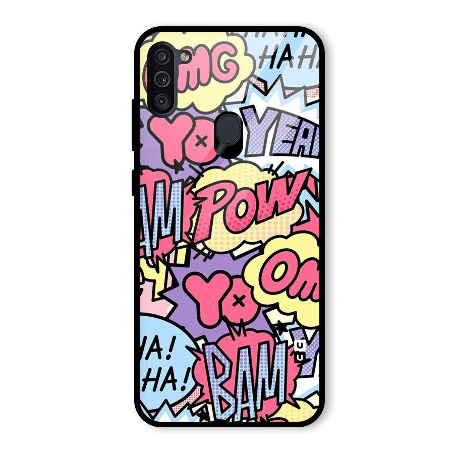 Bam Omg Glass Back Case for Galaxy M11