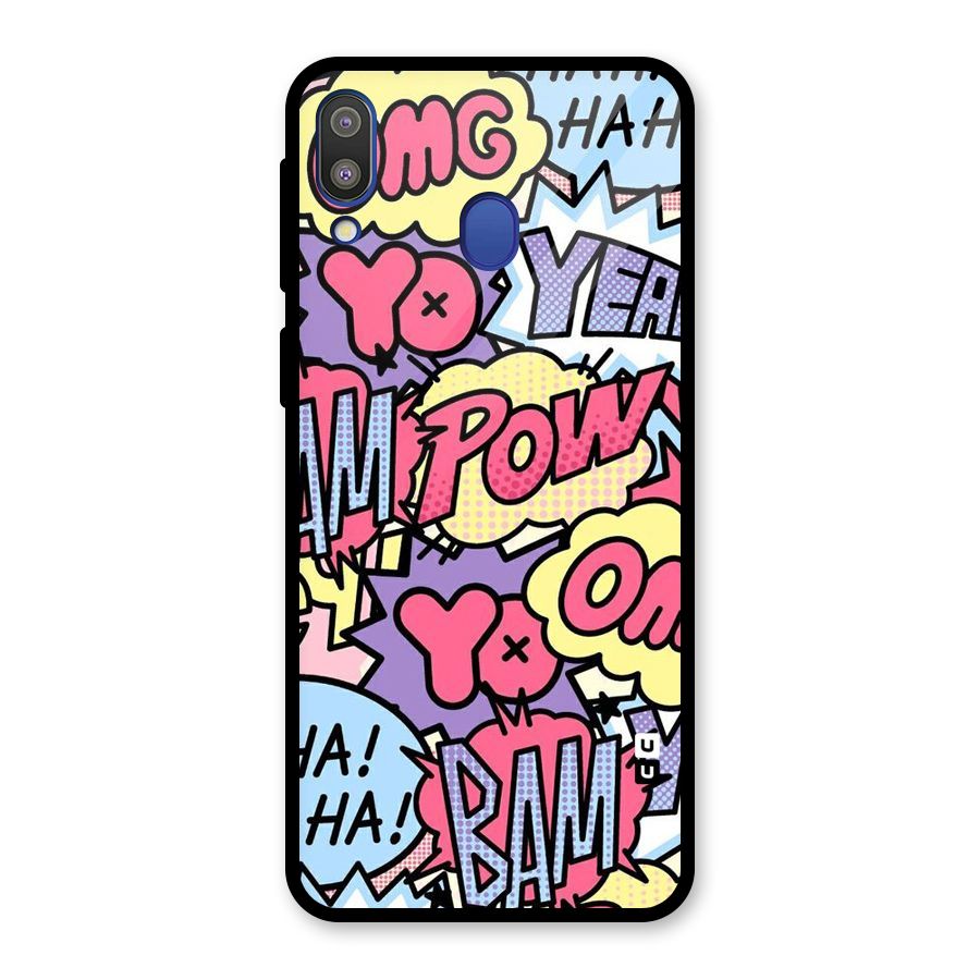 Bam Omg Glass Back Case for Galaxy M20