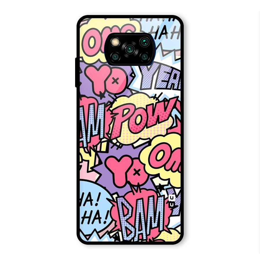 Bam Omg Glass Back Case for Poco X3 Pro