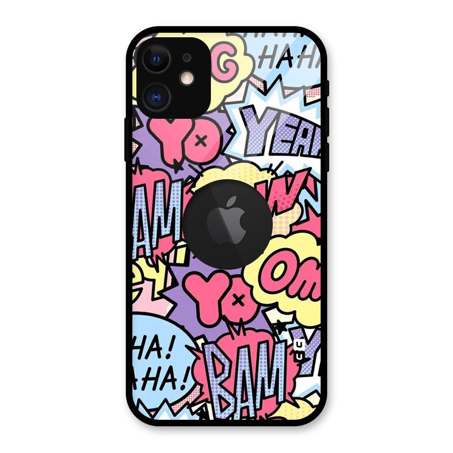 Bam Omg Glass Back Case for iPhone 11 Logo Cut
