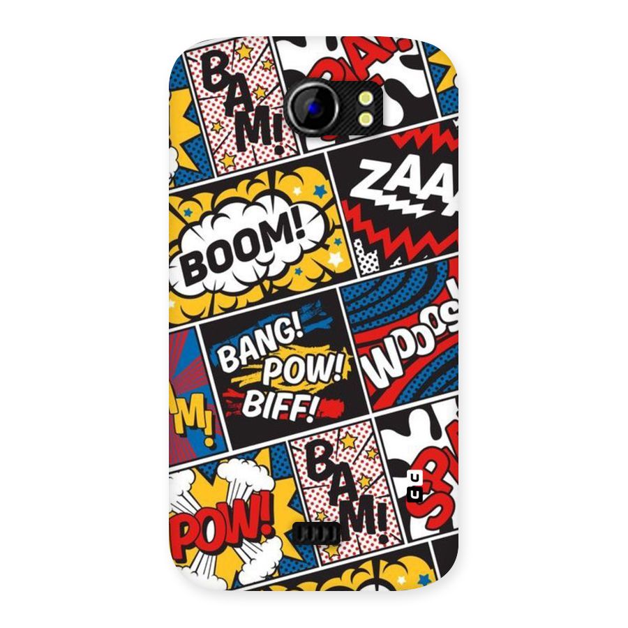 Bam Pattern Back Case for Micromax Canvas 2 A110