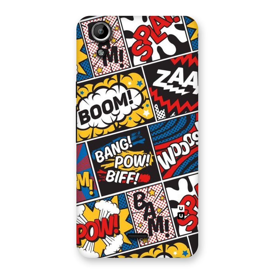 Bam Pattern Back Case for Micromax Canvas Selfie Lens Q345