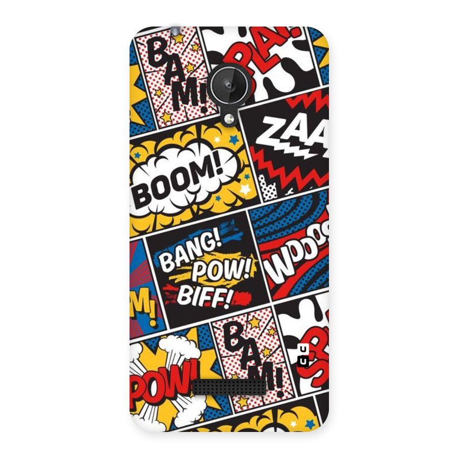 Bam Pattern Back Case for Micromax Canvas Spark Q380