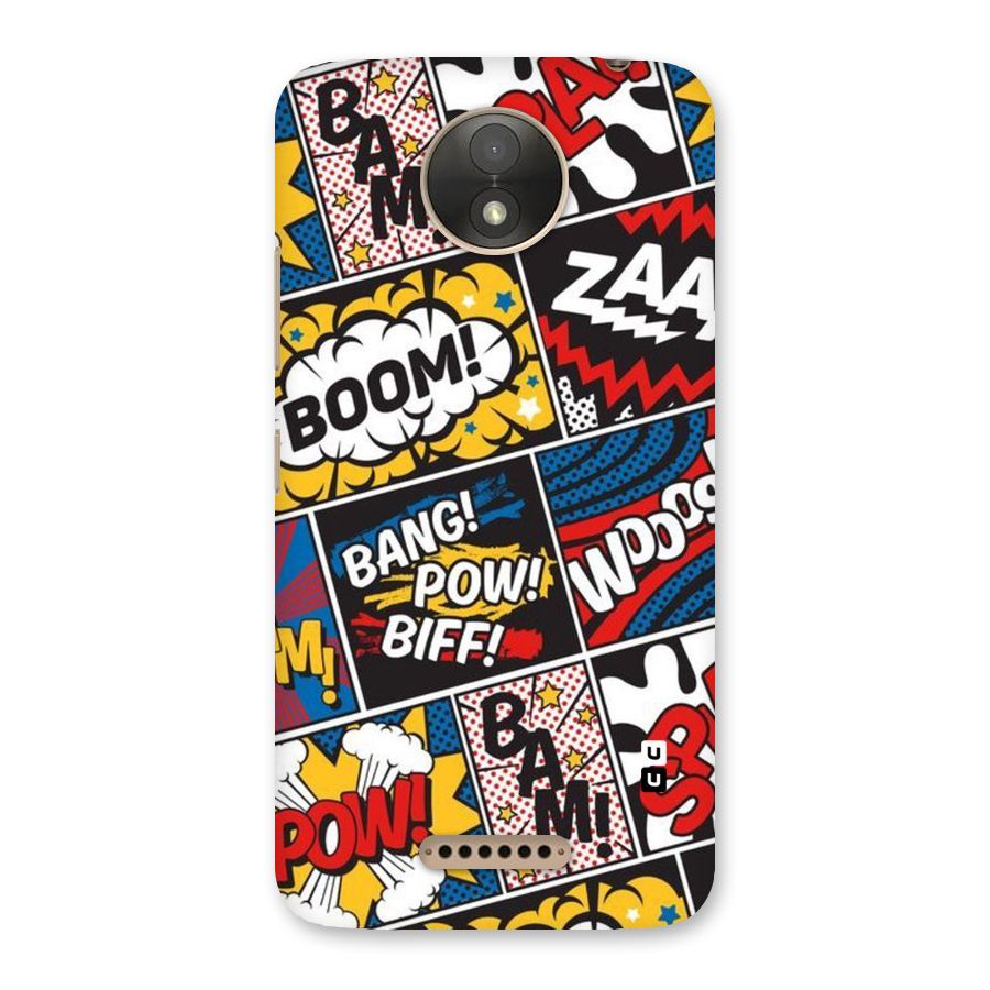 Bam Pattern Back Case for Moto C Plus