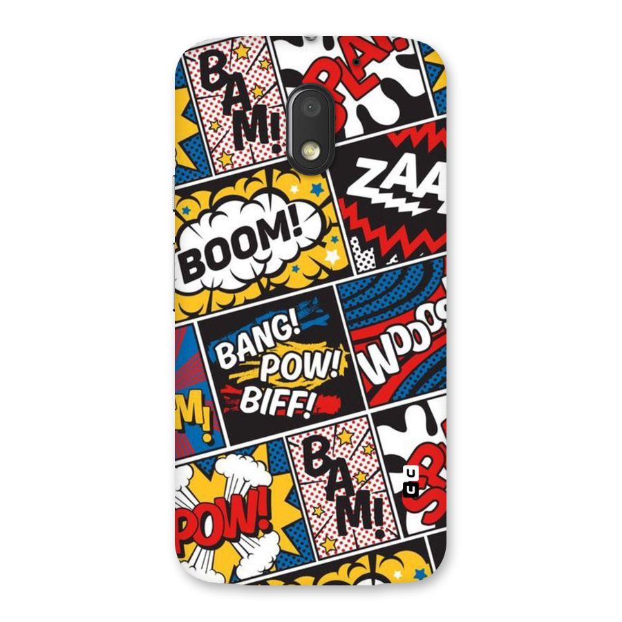 Bam Pattern Back Case for Moto E3 Power