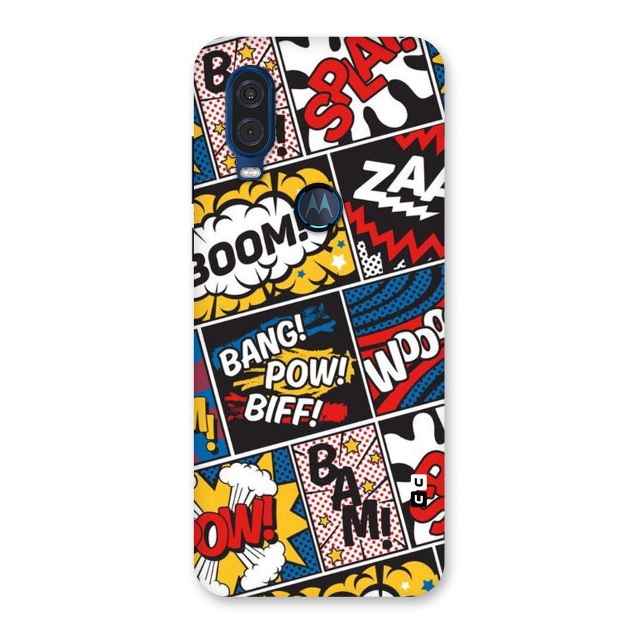 Bam Pattern Back Case for Motorola One Vision