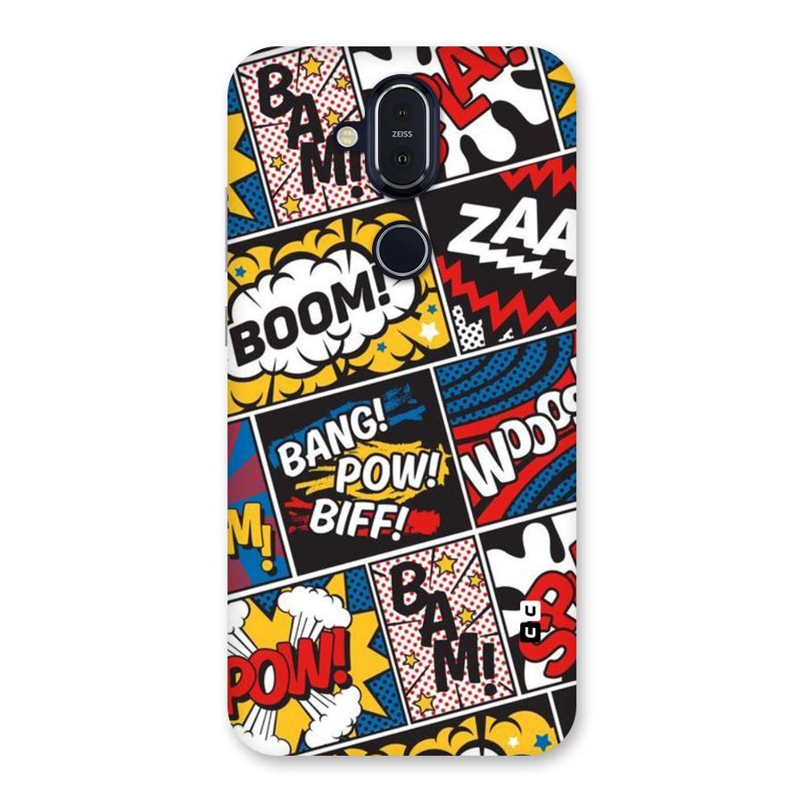 Bam Pattern Back Case for Nokia 8.1