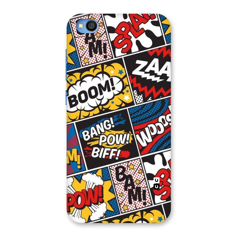 Bam Pattern Back Case for Redmi Go
