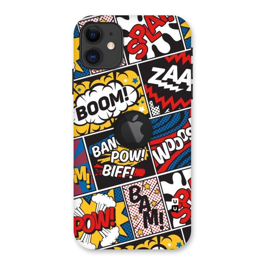 Bam Pattern Back Case for iPhone 11 Logo Cut