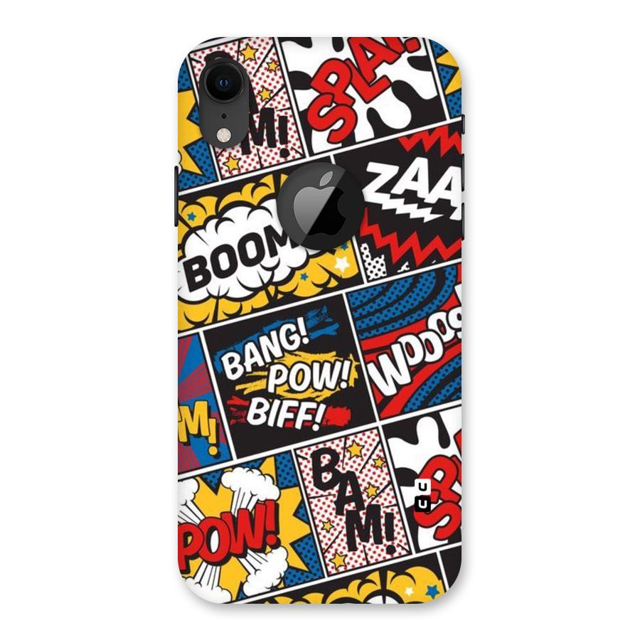 Bam Pattern Back Case for iPhone XR Logo Cut