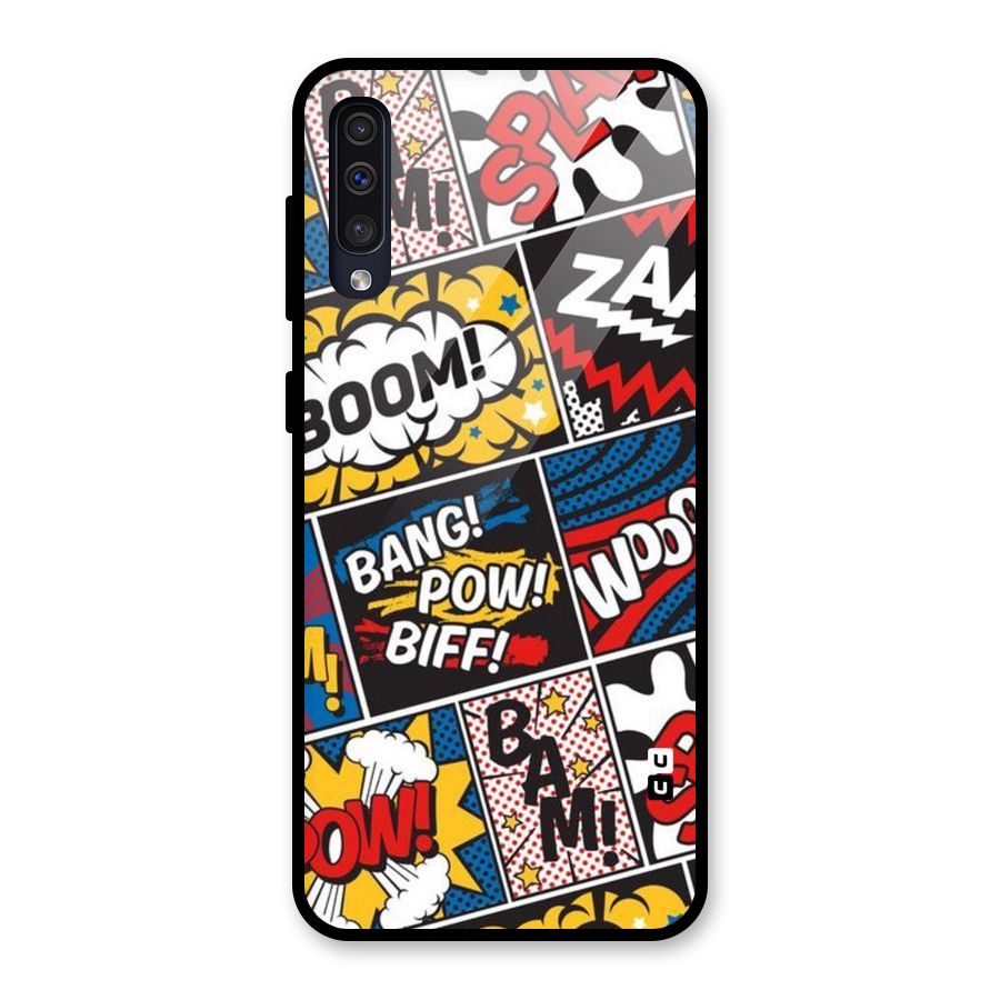 Bam Pattern Glass Back Case for Galaxy A50