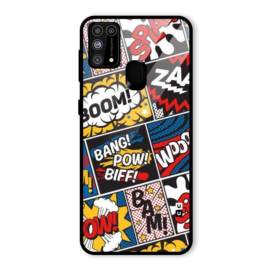 Bam Pattern Glass Back Case for Galaxy F41