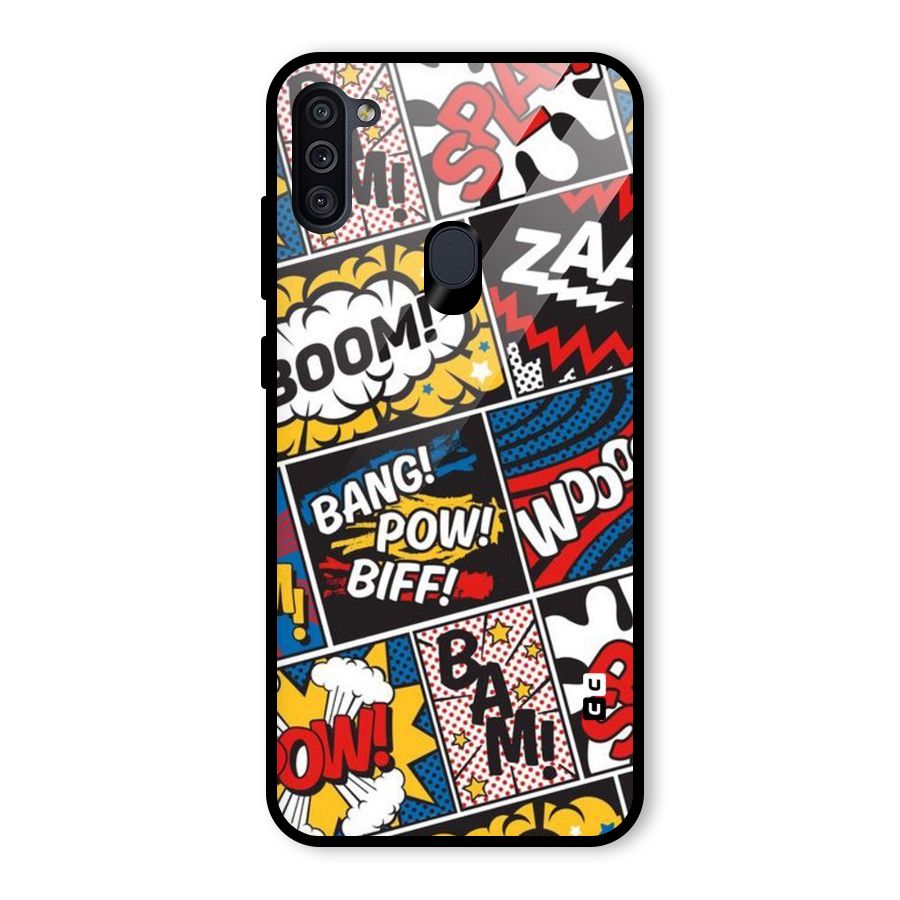 Bam Pattern Glass Back Case for Galaxy M11