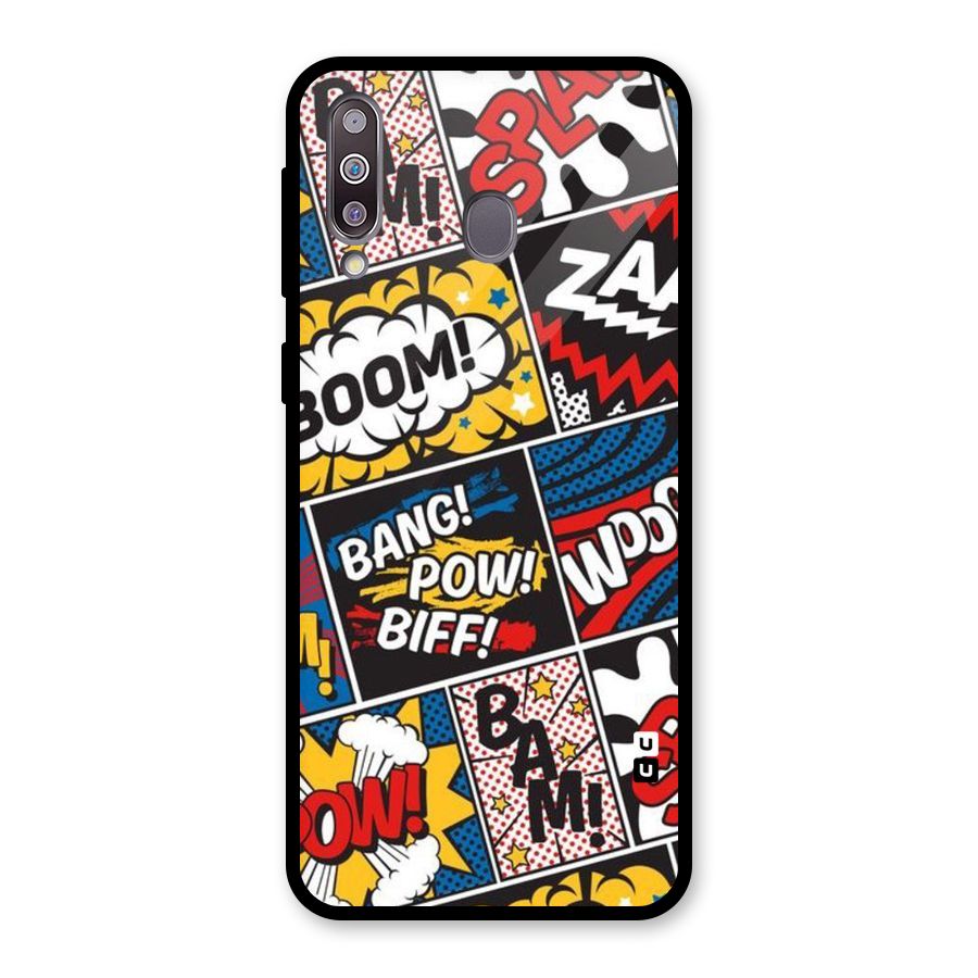 Bam Pattern Glass Back Case for Galaxy M30