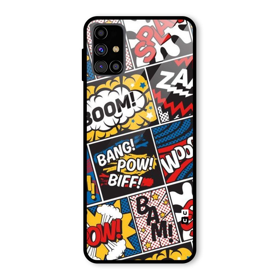 Bam Pattern Glass Back Case for Galaxy M31s