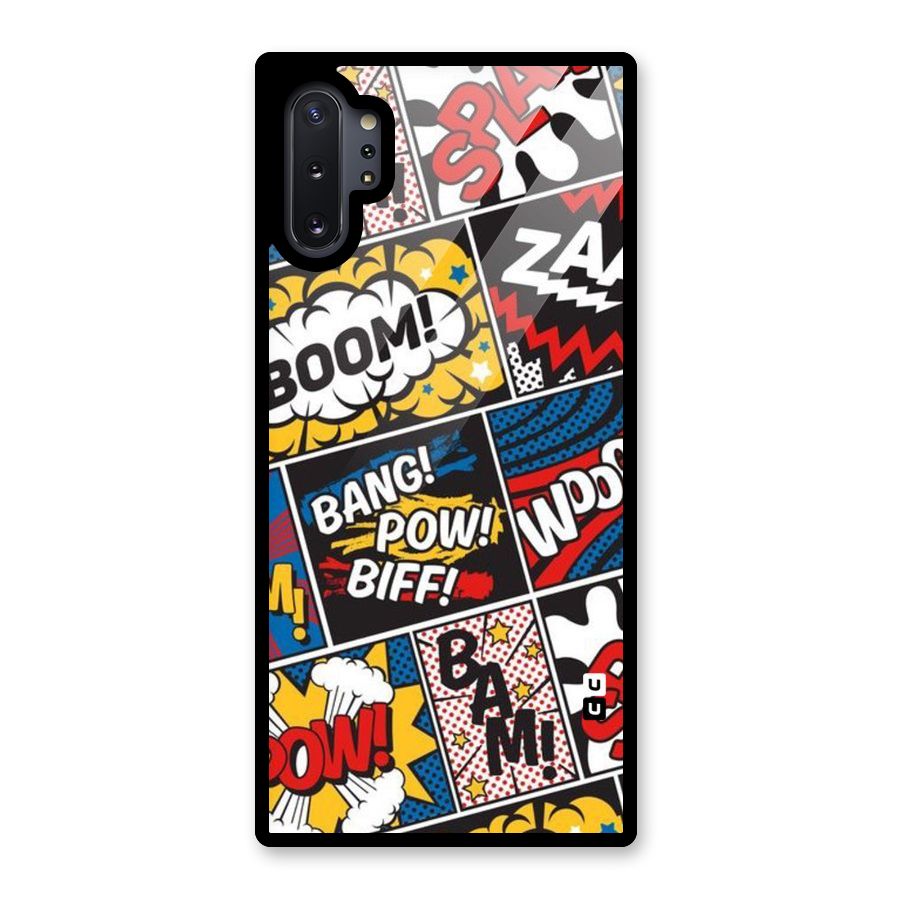 Bam Pattern Glass Back Case for Galaxy Note 10 Plus