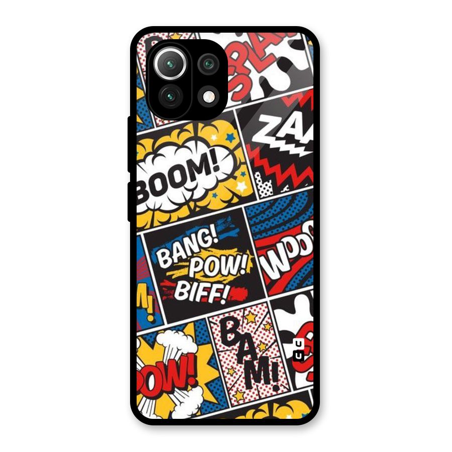 Bam Pattern Glass Back Case for Mi 11 Lite NE 5G