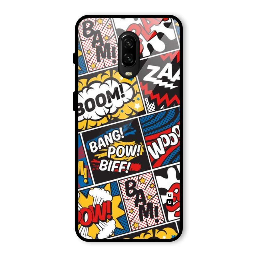Bam Pattern Glass Back Case for OnePlus 6T