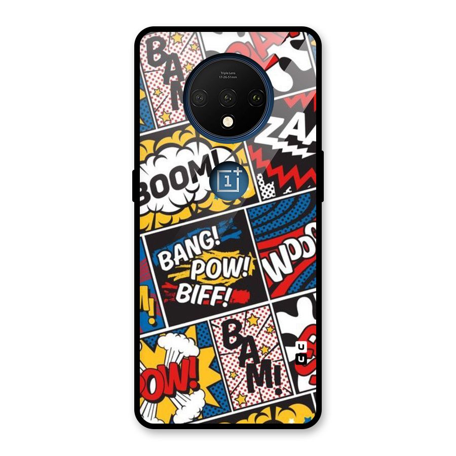 Bam Pattern Glass Back Case for OnePlus 7T
