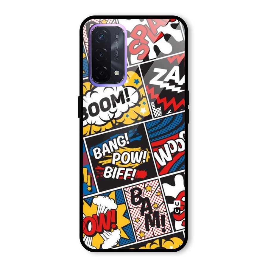 Bam Pattern Glass Back Case for Oppo A74 5G