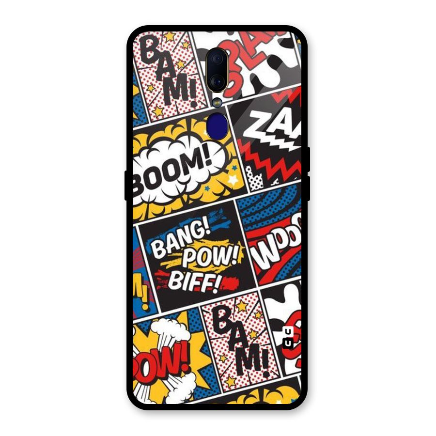 Bam Pattern Glass Back Case for Oppo F11