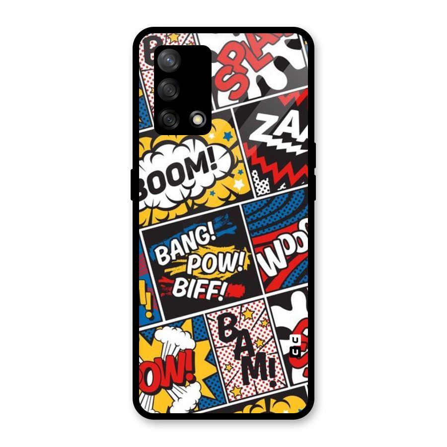 Bam Pattern Glass Back Case for Oppo F19