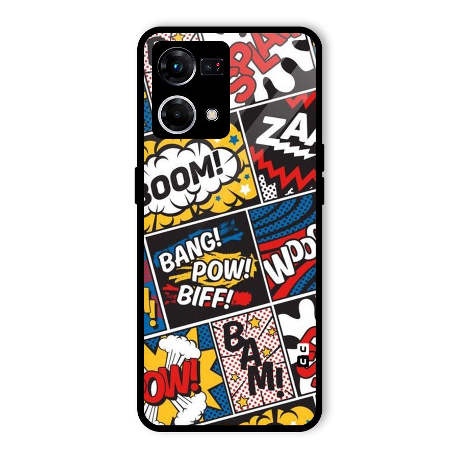 Bam Pattern Glass Back Case for Oppo F21 Pro 4G