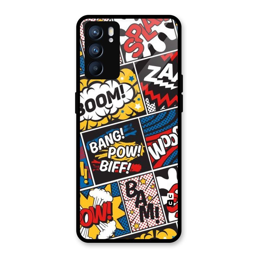 Bam Pattern Glass Back Case for Oppo Reno6 5G