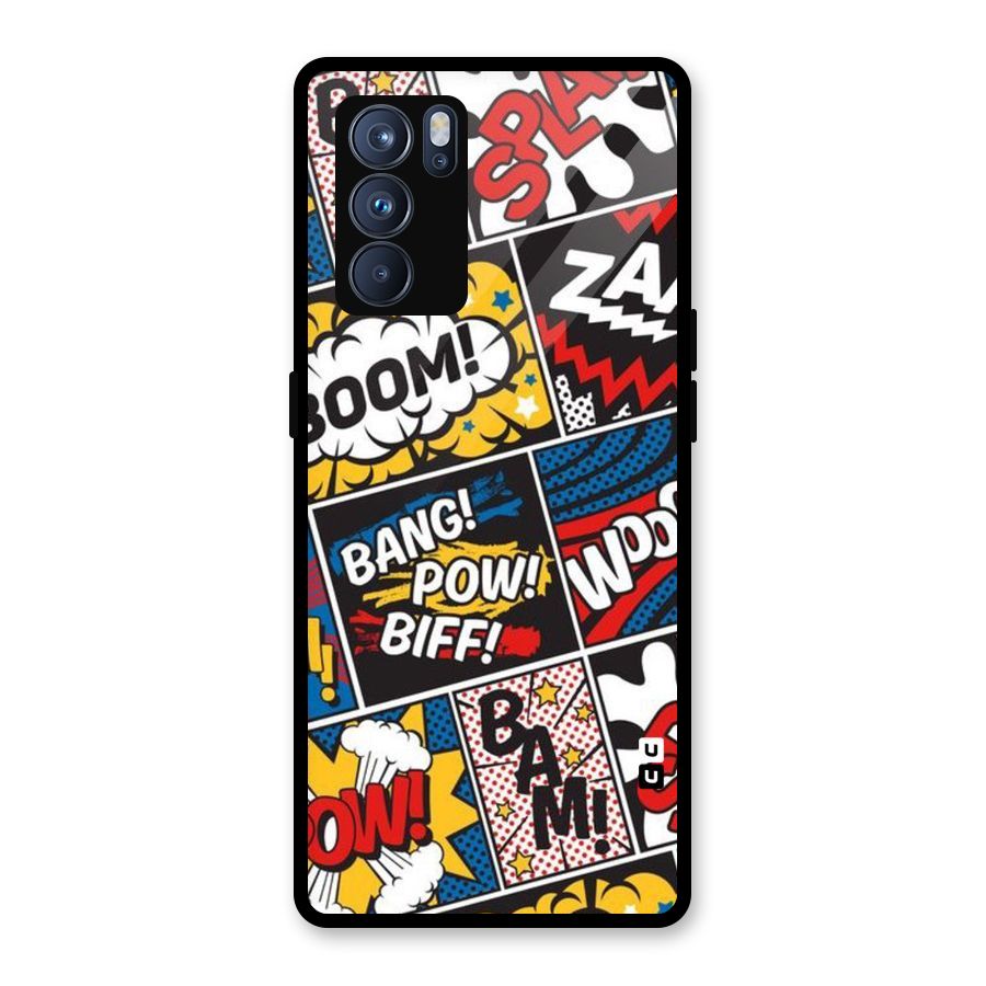 Bam Pattern Glass Back Case for Oppo Reno6 Pro 5G