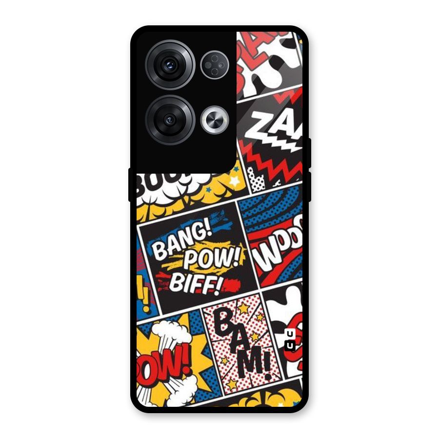 Bam Pattern Glass Back Case for Oppo Reno8 Pro 5G