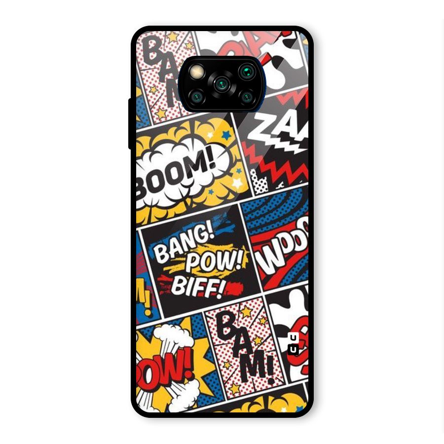 Bam Pattern Glass Back Case for Poco X3 Pro